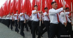 Az USA ellen tüntettek Phenjanban