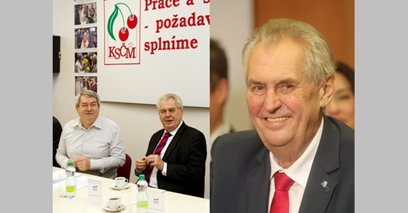 Zeman részt vesz a cseh kommunisták kongresszusán
