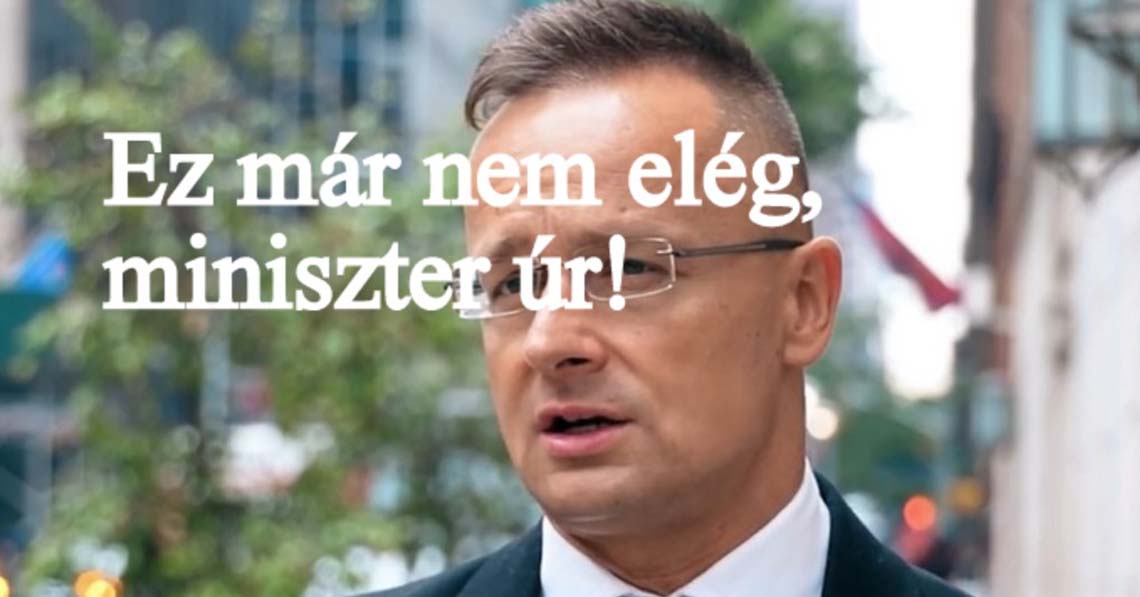 Ez már nem elég, miniszter úr!