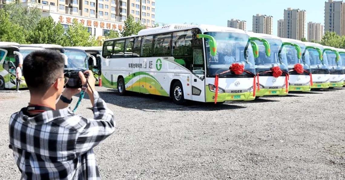 Peking: hidrogénmeghajtású buszok