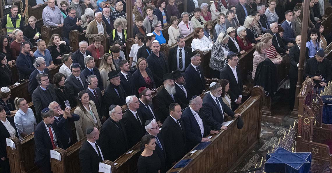 A magyar elit a Dohány utcai zsinagógában