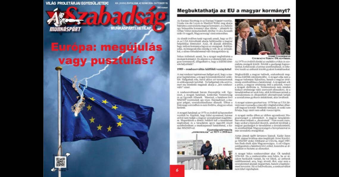 Európa: megújulás vagy pusztulás?