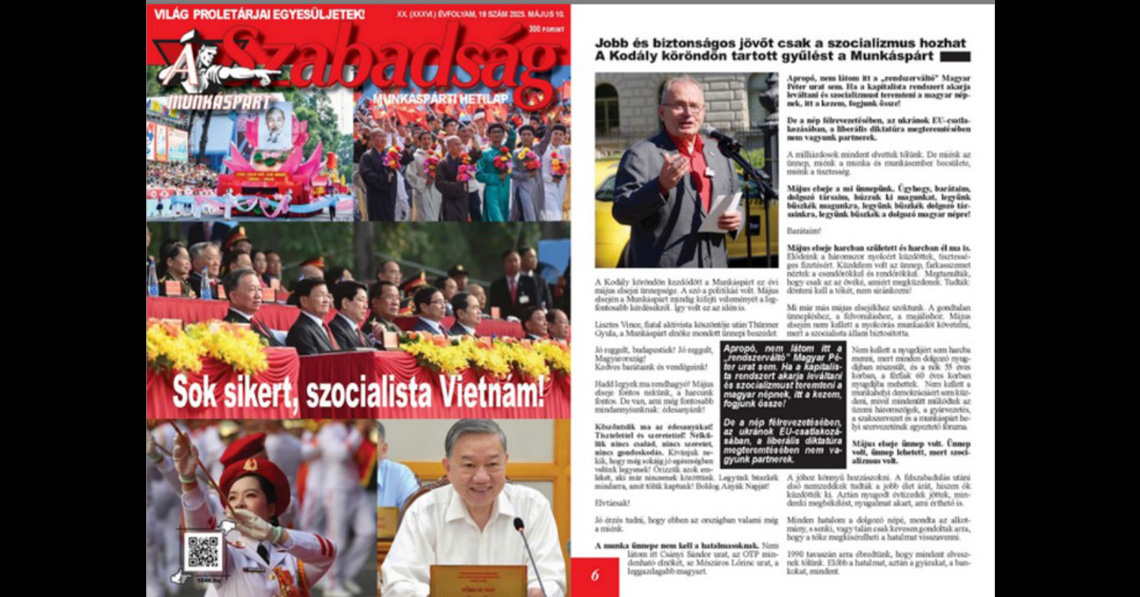 Sok sikert, szocialista Vietnám!