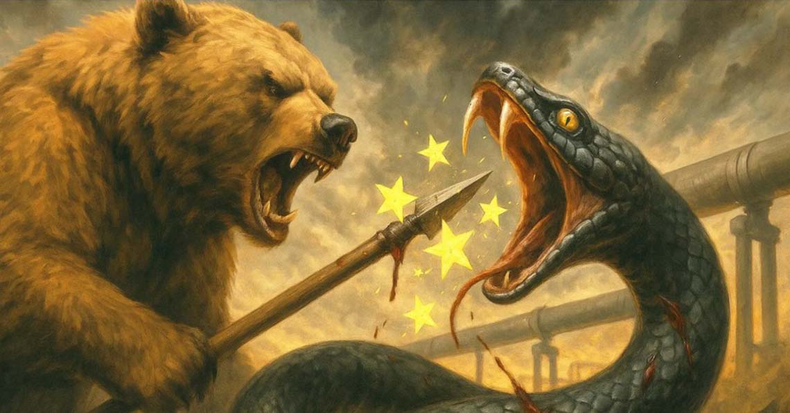 Az orosz medve győzi le az EU-s kígyót