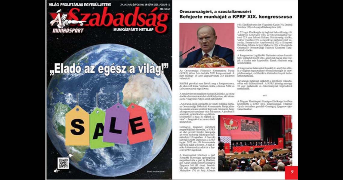 „Eladó az egész világ!”