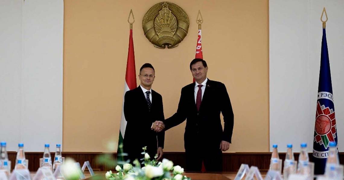 Szijjártó Péter Minszkben