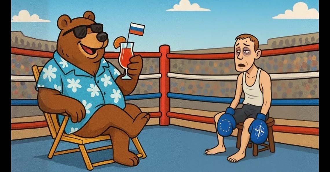 Az orosz maci jól érzi magát