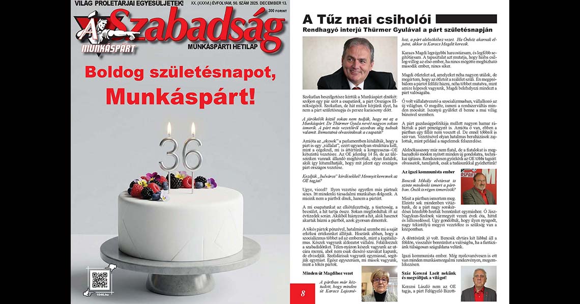 Boldog születésnapot, Munkáspárt!