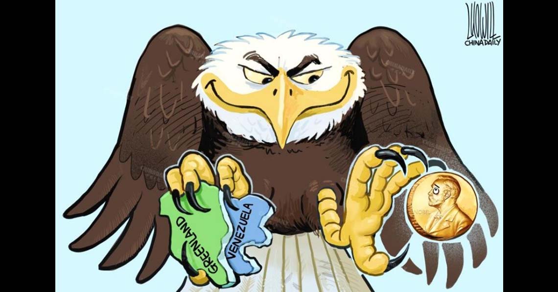 Trump agresszor és békegalamb