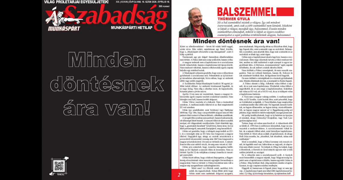 Minden döntésnek ára van!