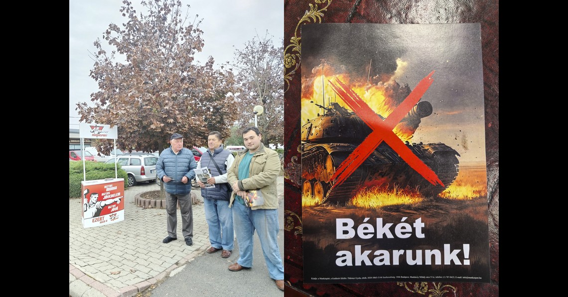Orosháza: elindult a Munkáspárt békekampánya